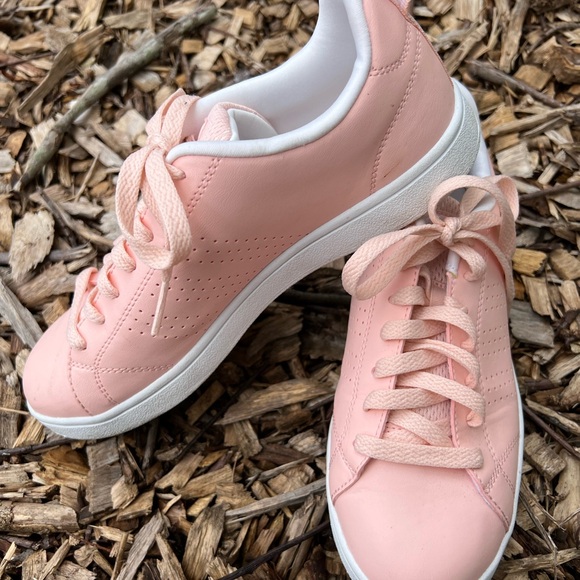 Adidas Pink Leather Neo Comfort Footbed - Picture 2 of 10